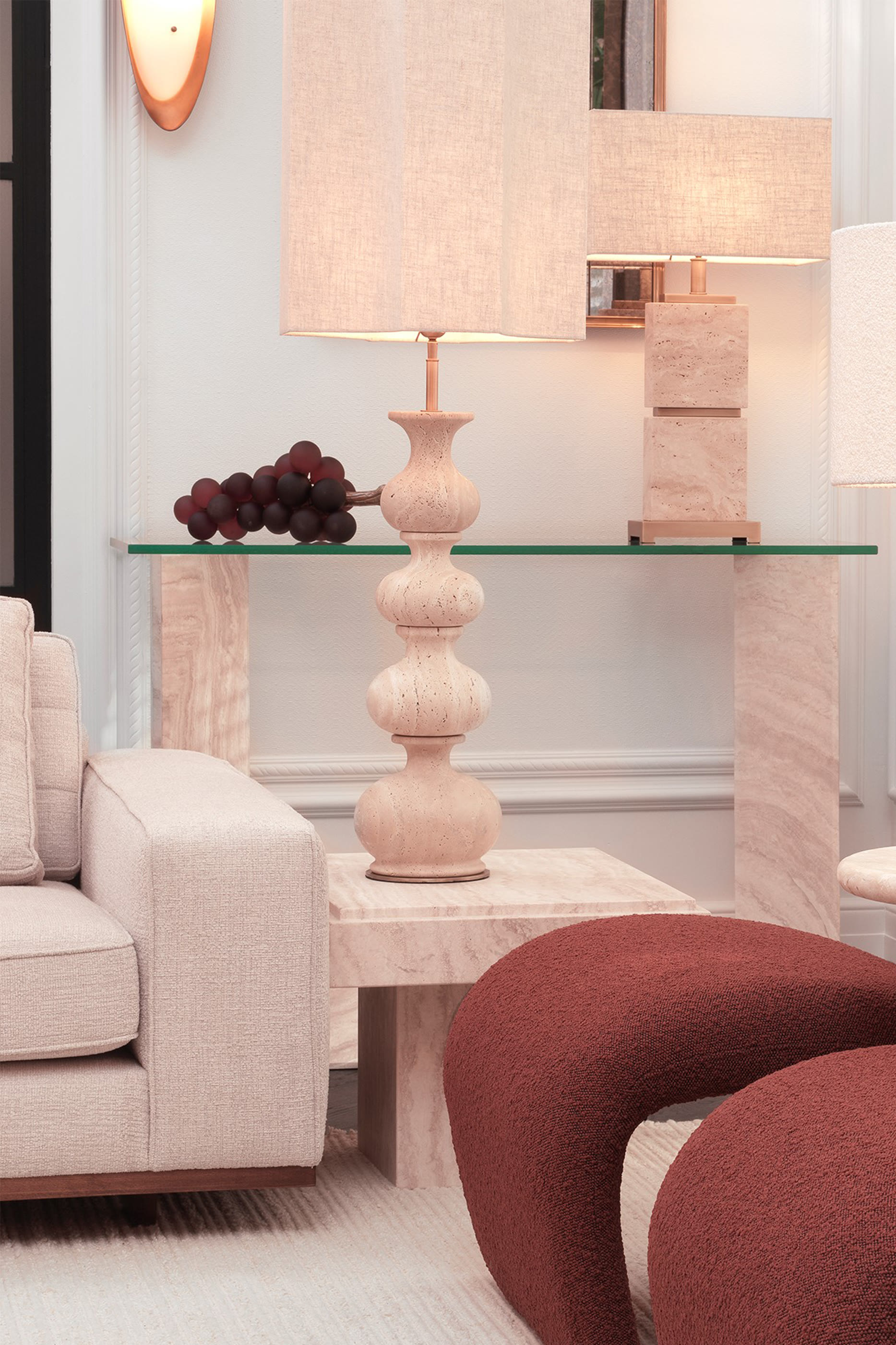 قطعة ديكور فرنس بتصميم غصن عنب