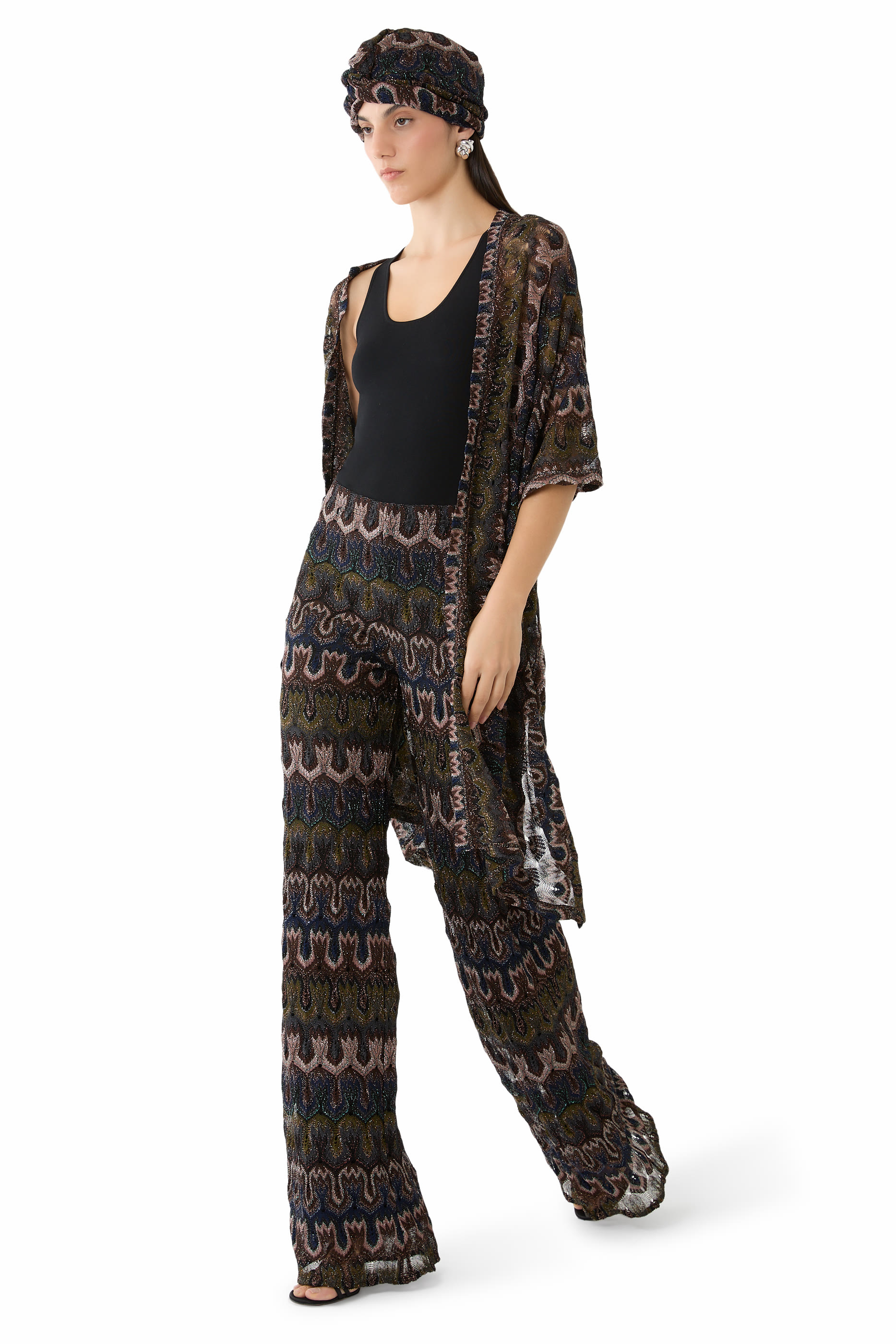 بنطال فيسكوز لامع