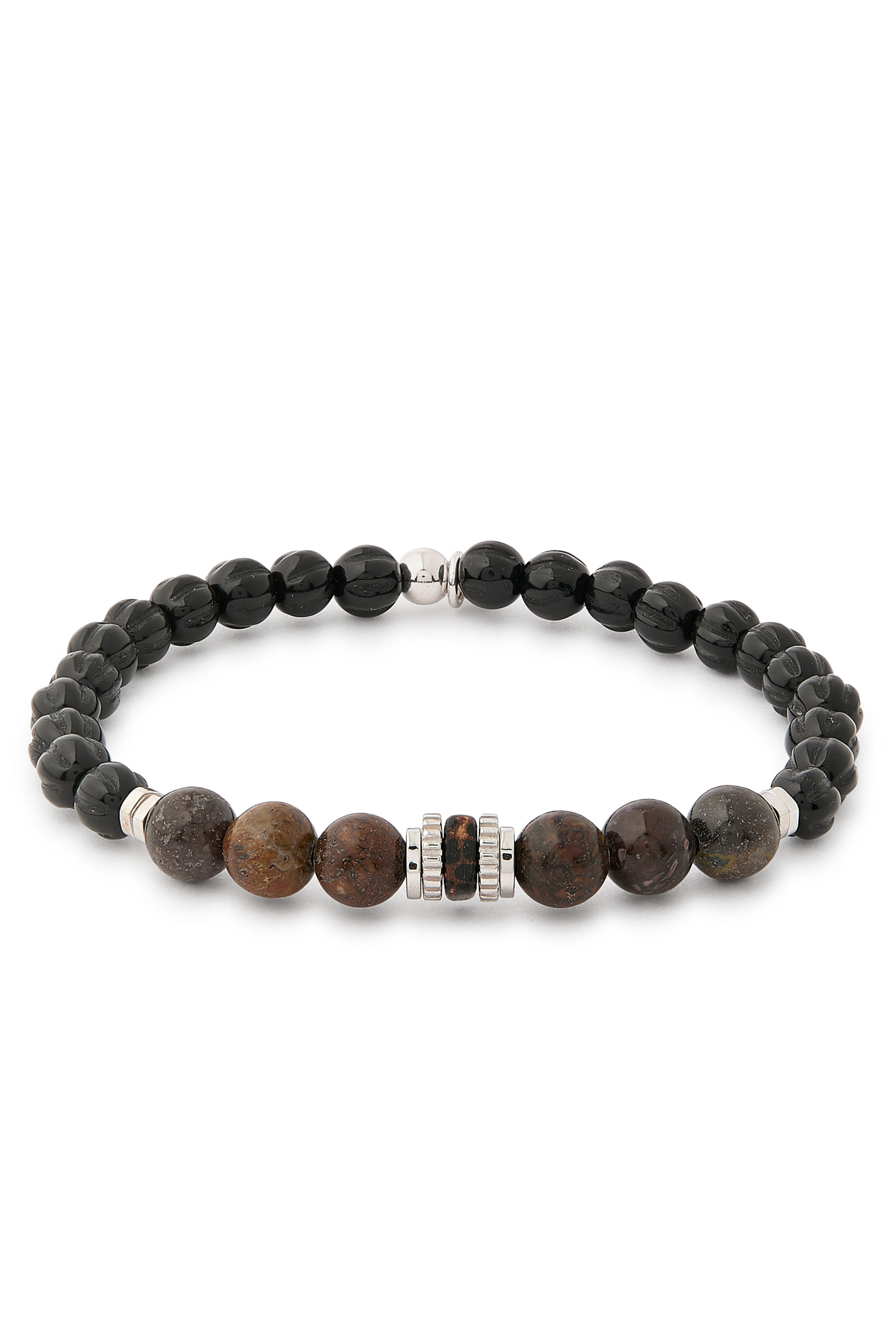 سوار بحلي مسننة وخرز عظام الديناصور بثلاث ألوان