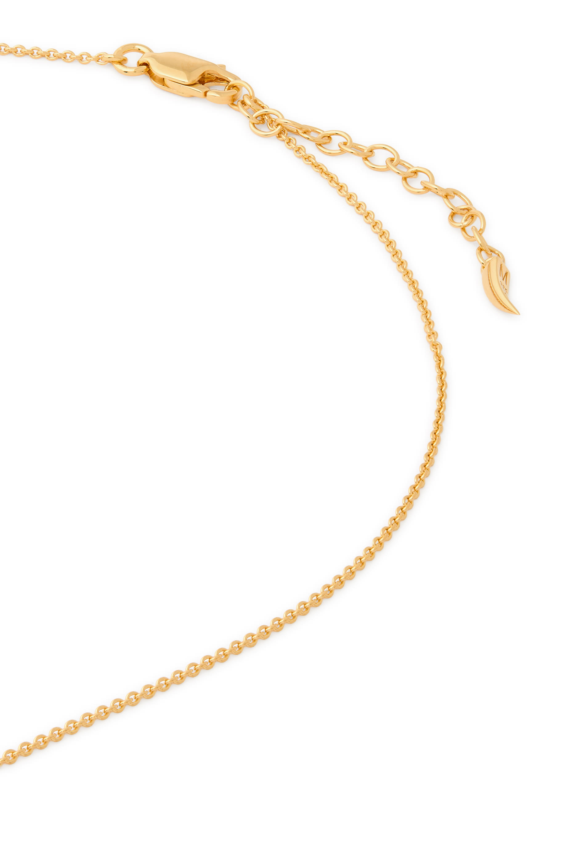 قلادة بدلاية بتصميم حدوة حصان بإصدار لرأس السنة الصينية، نحاس مطلي بذهب معاد تدويره عيار 18 قيراط