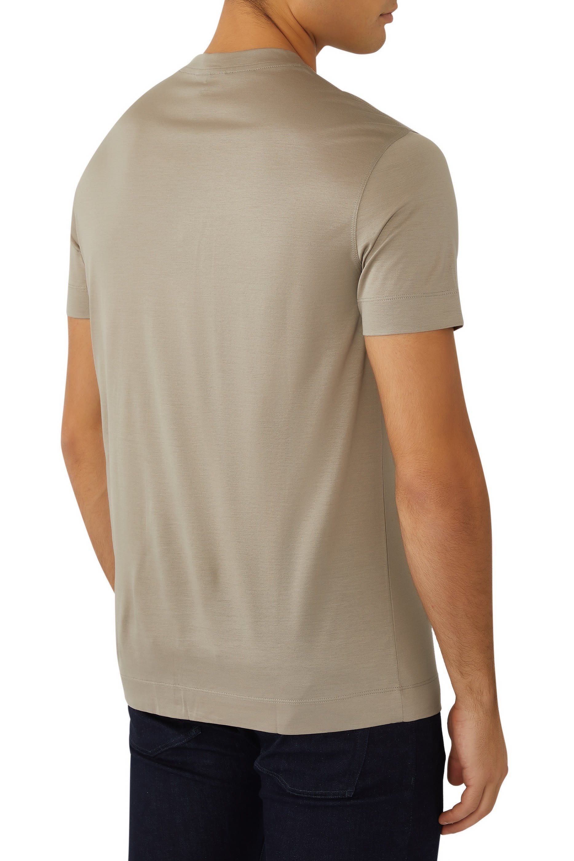 تيشيرت بشعار الماركة قطن جيرسيه