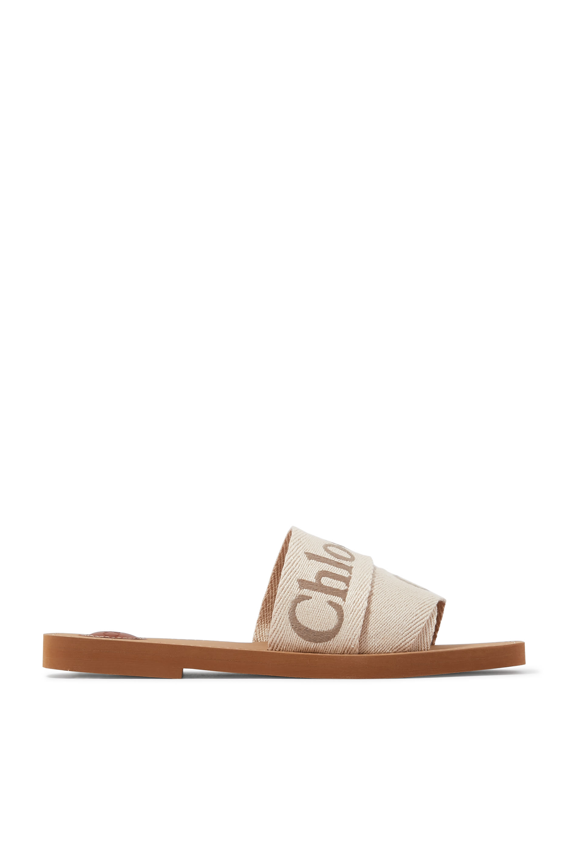 حذاء وودي مفتوح من الخلف بكعب مسطح