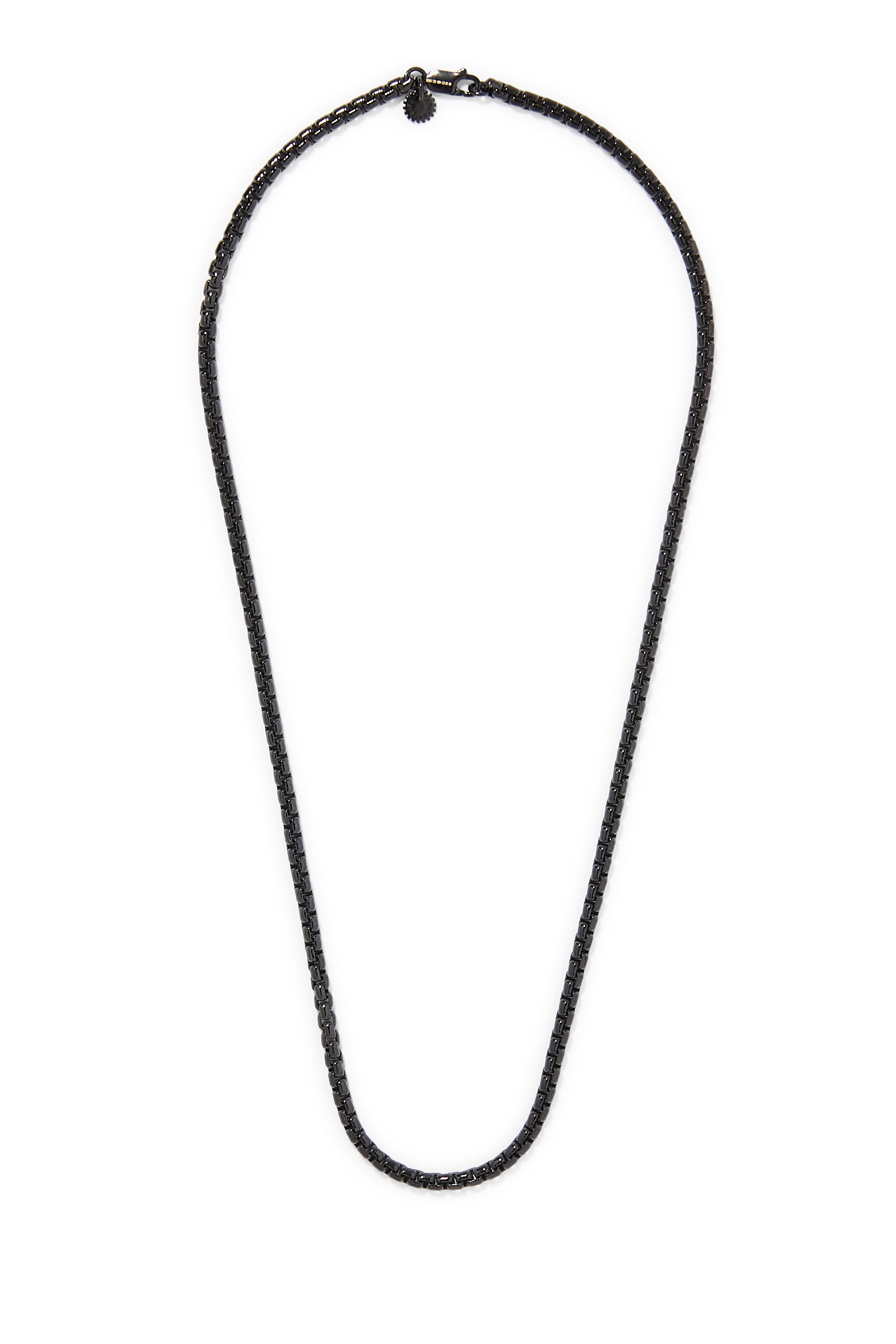 قلادة سلسلة كلاسيكية بحلقات مكعبة