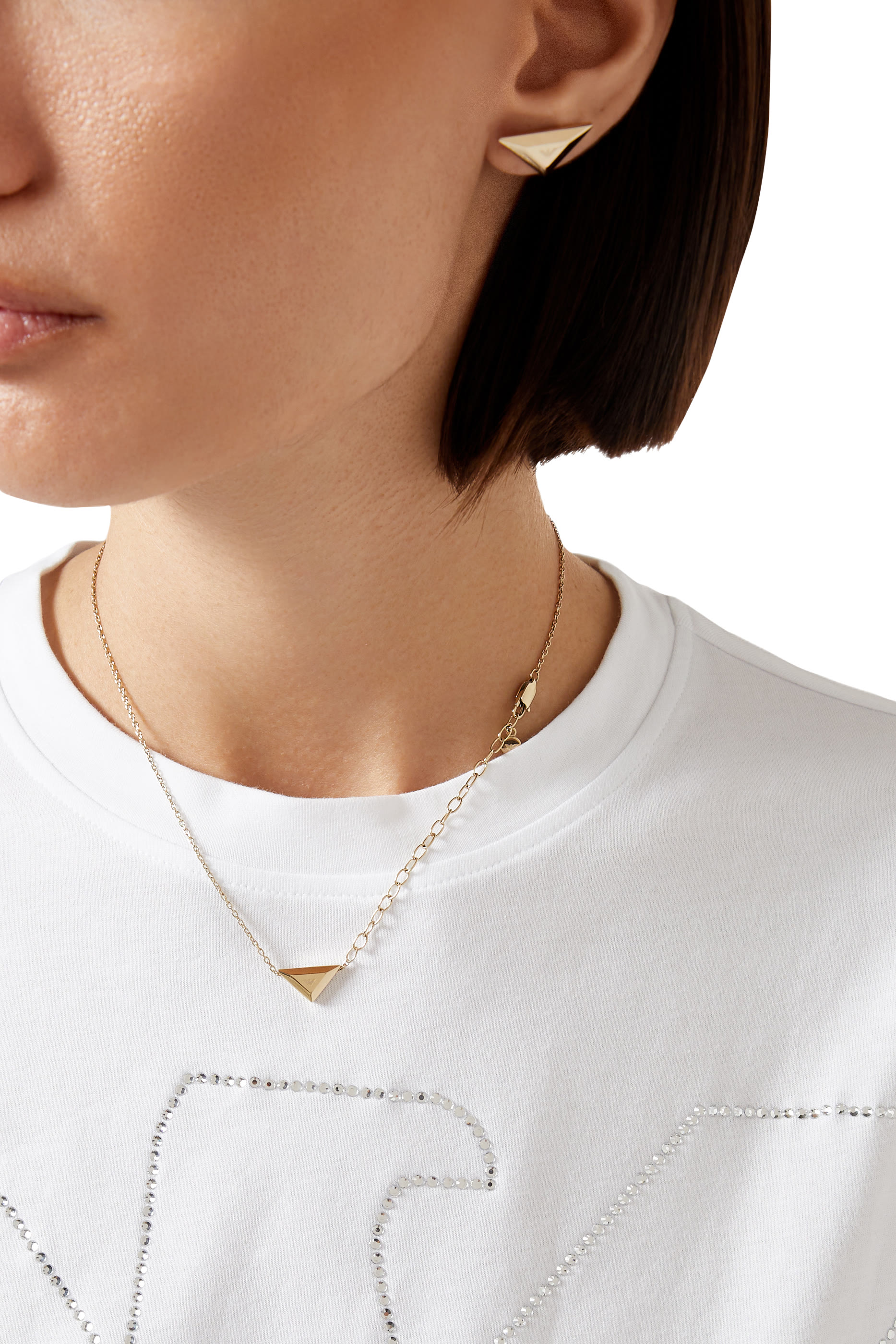 مجموعة قلادة وأقراط، ستانلس ستيل