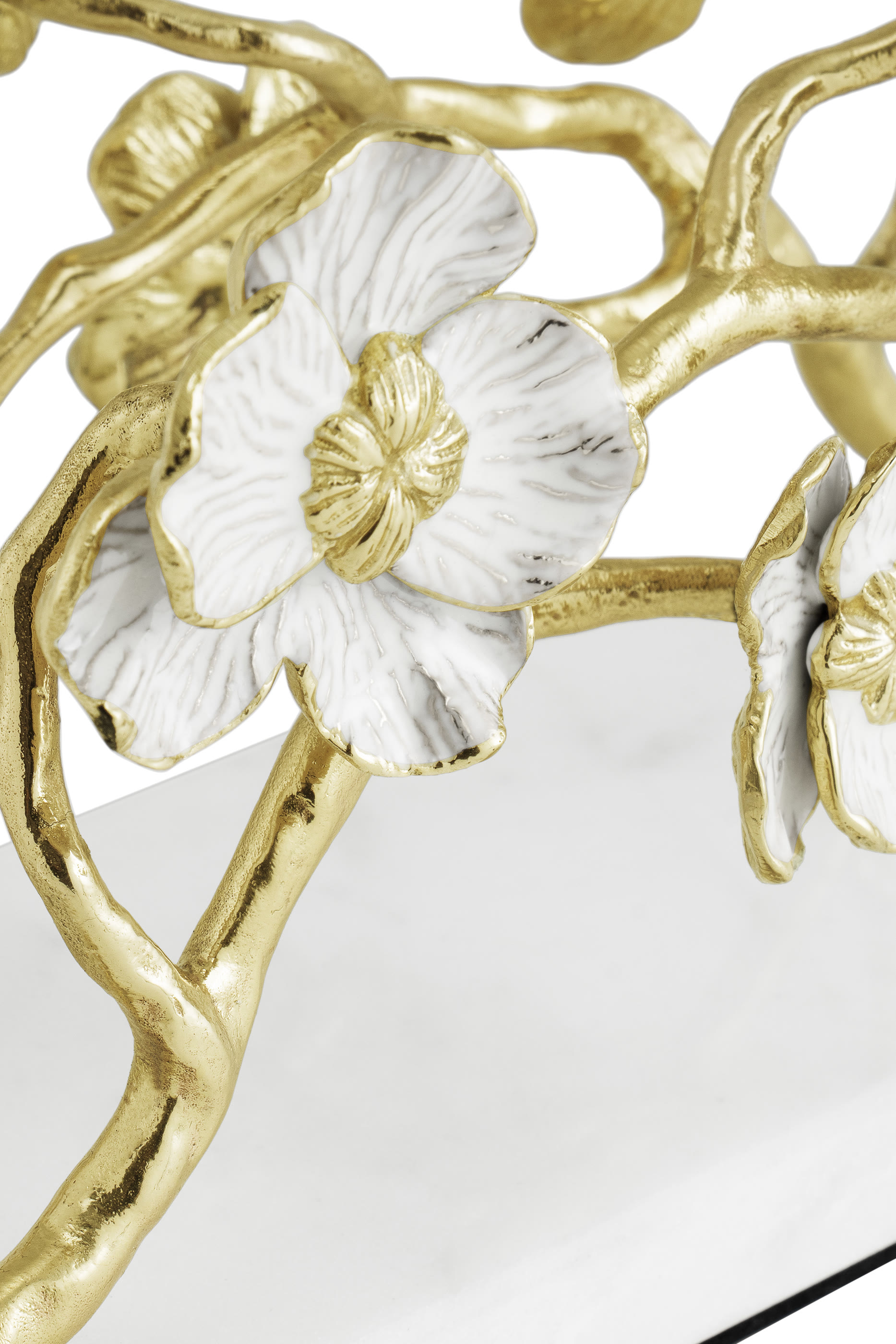 حامل مناديل عمودي مزين بزهور أوركيد