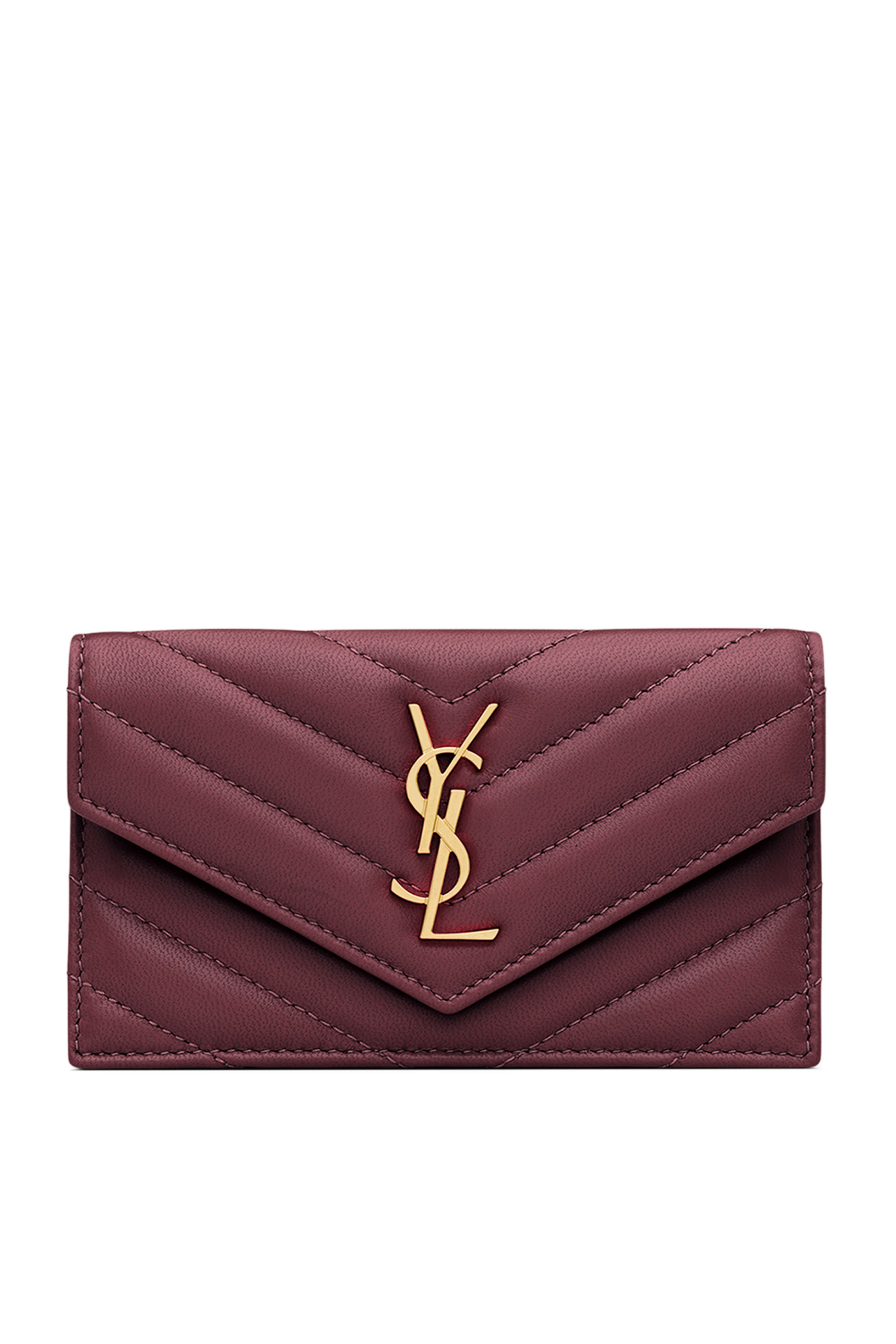 حافظة بطاقات فراجمنتس بغطاء قلاب وشعار الماركة جلد حمل