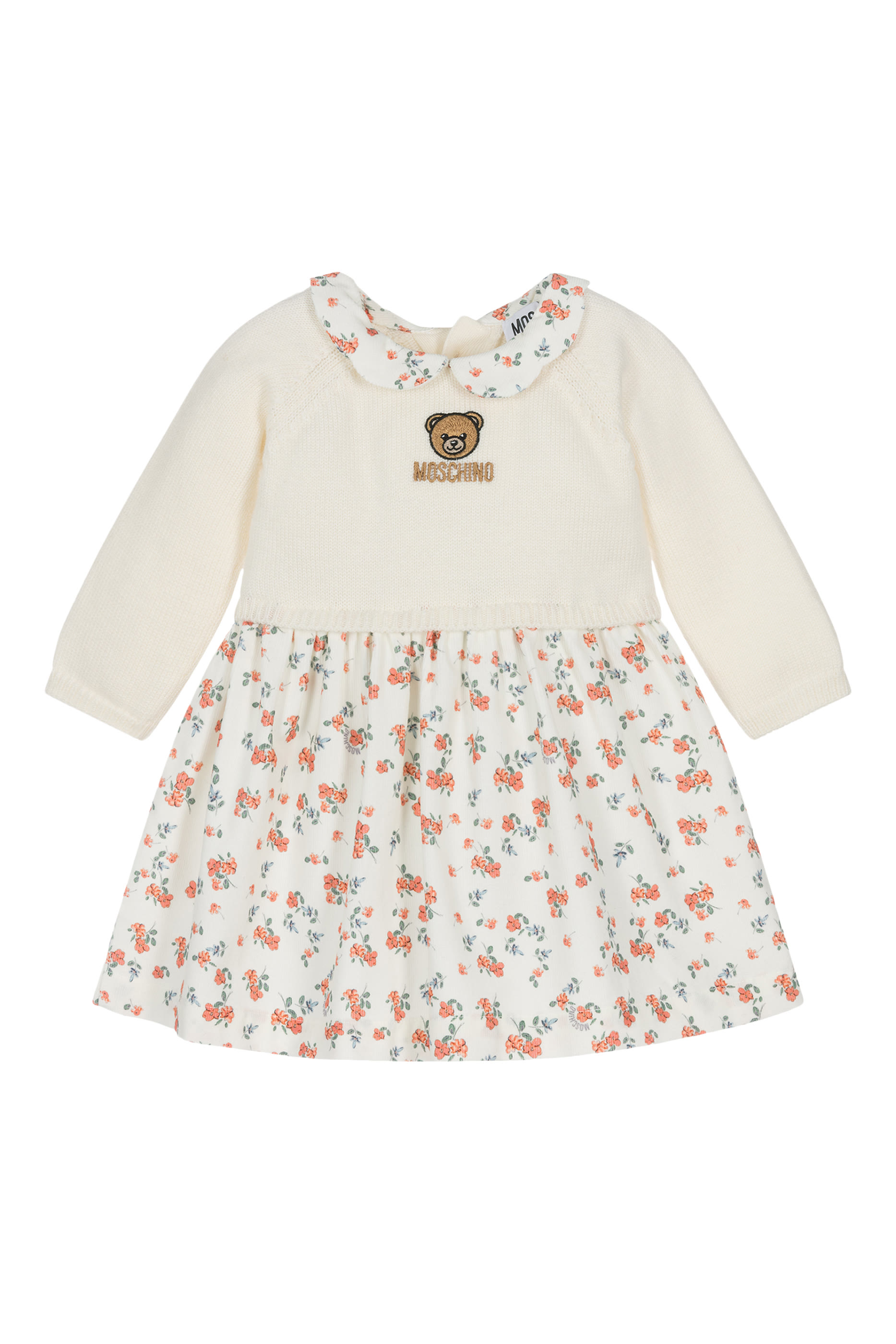 فستان نسيج ومخمل للأطفال