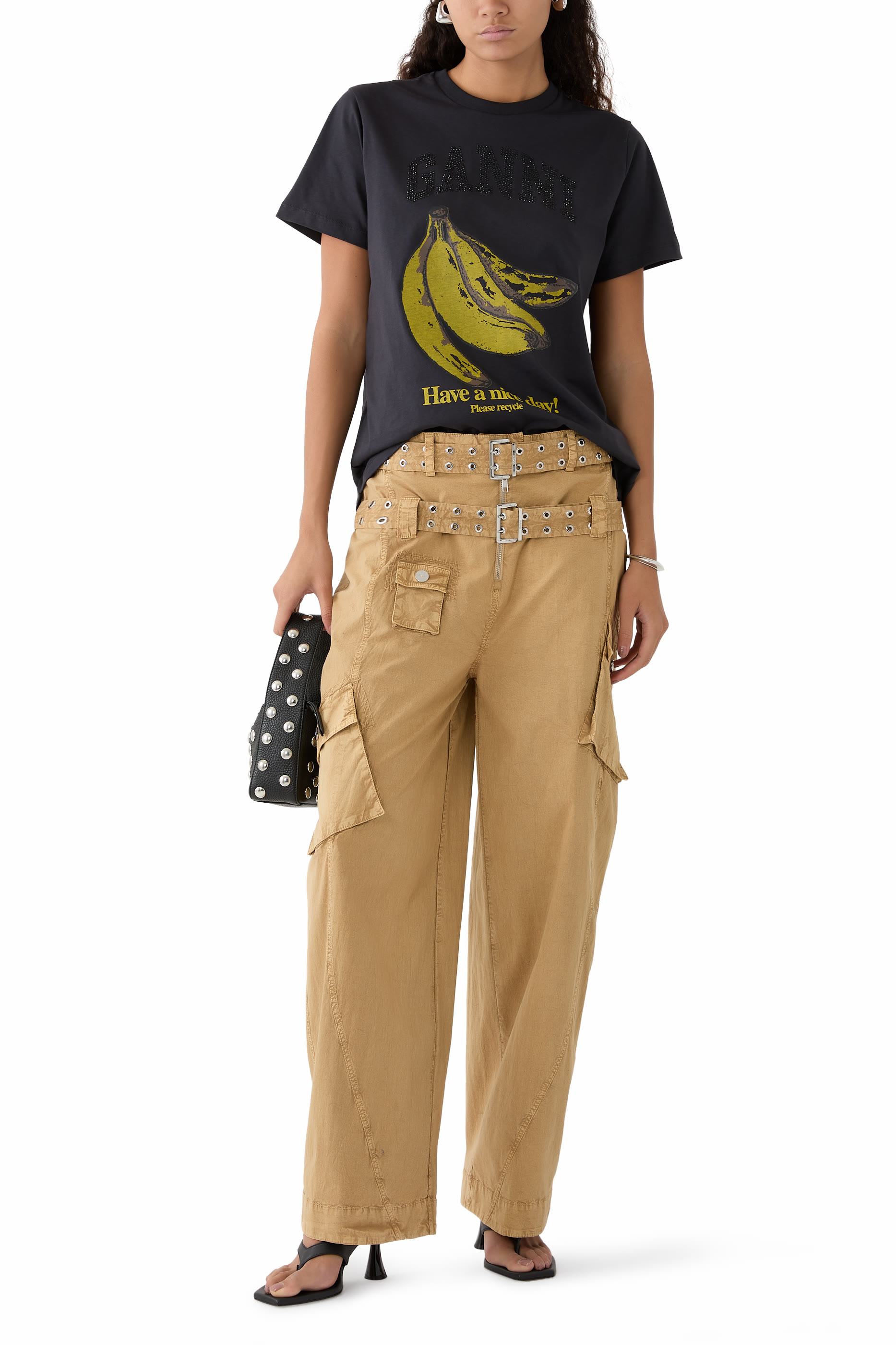 تيشيرت بطبعة موز غرافيكية