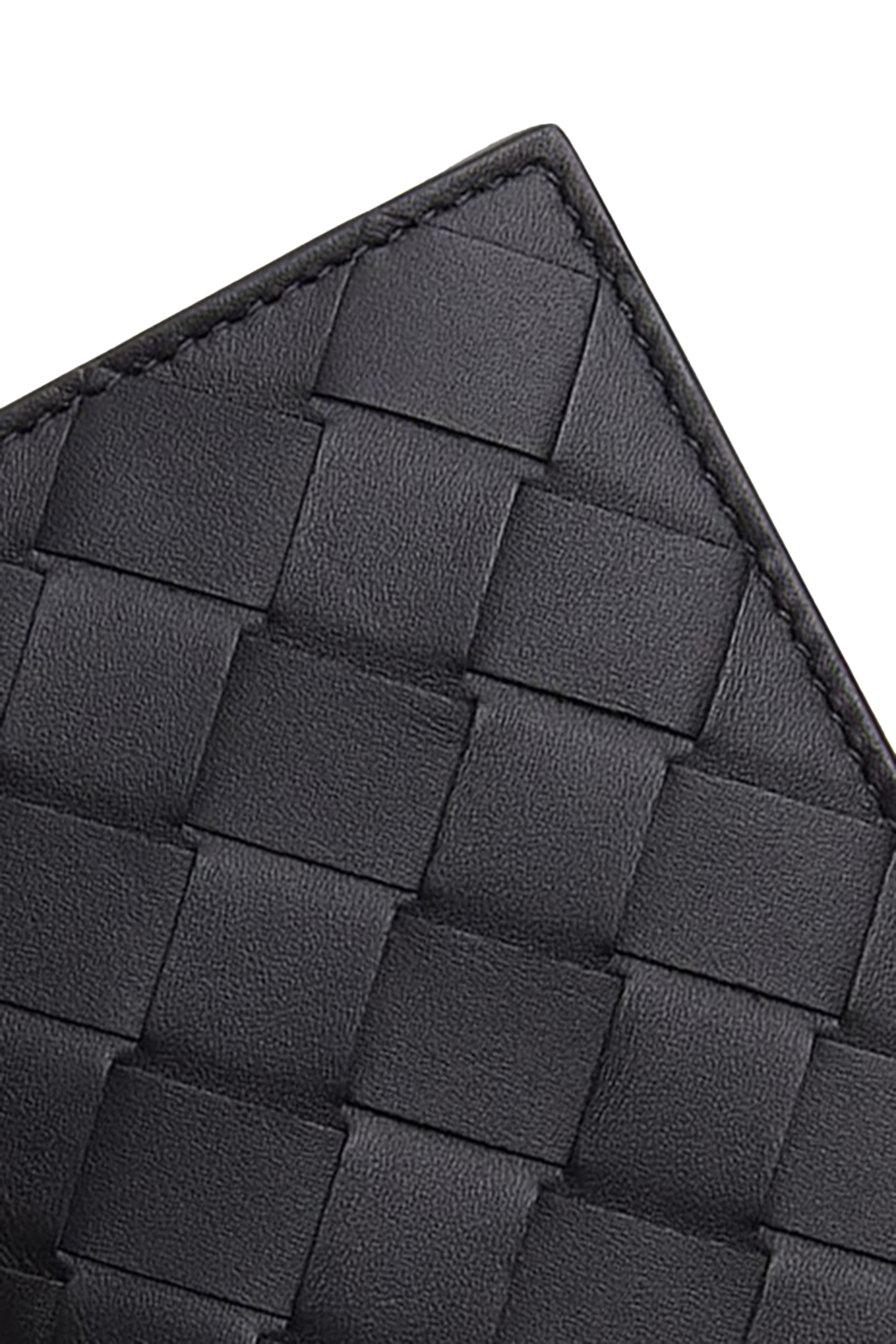 حافظة بطاقات ثنائية الطي بتصميم مجدول