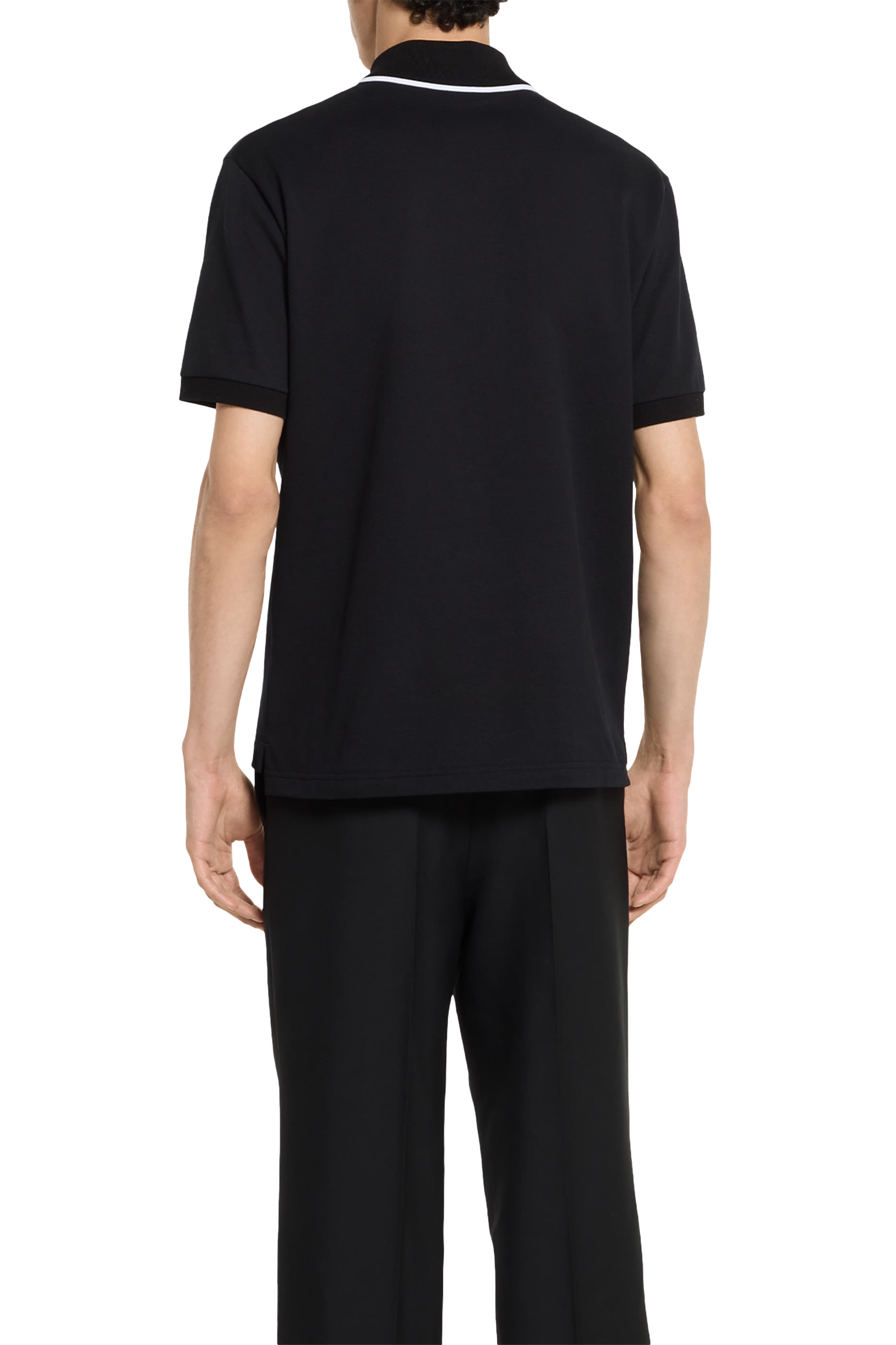 Embroidered Cotton Piquet Polo Shirt