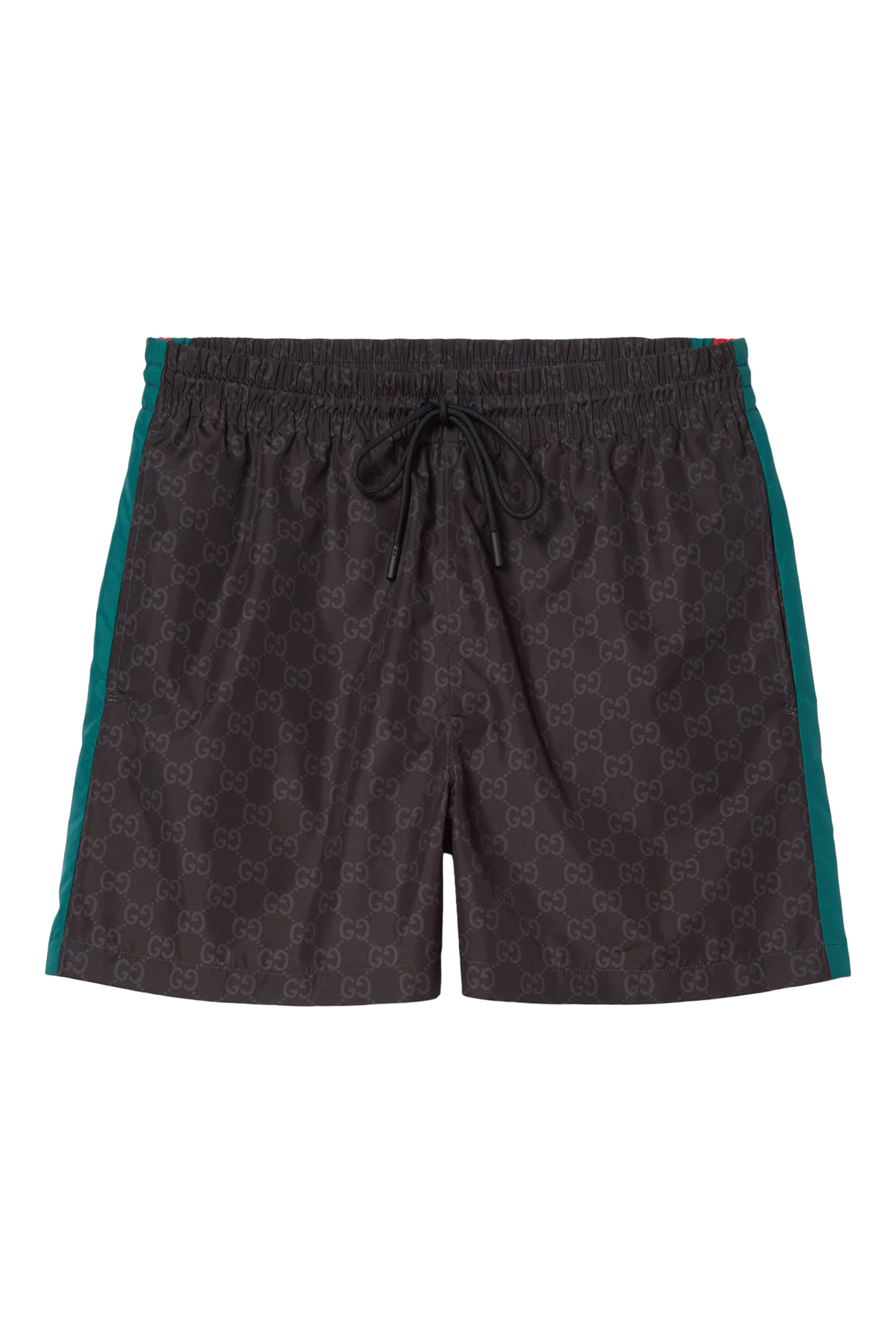 شورت سباحة بطبعة حرفي شعار الماركة نايلون