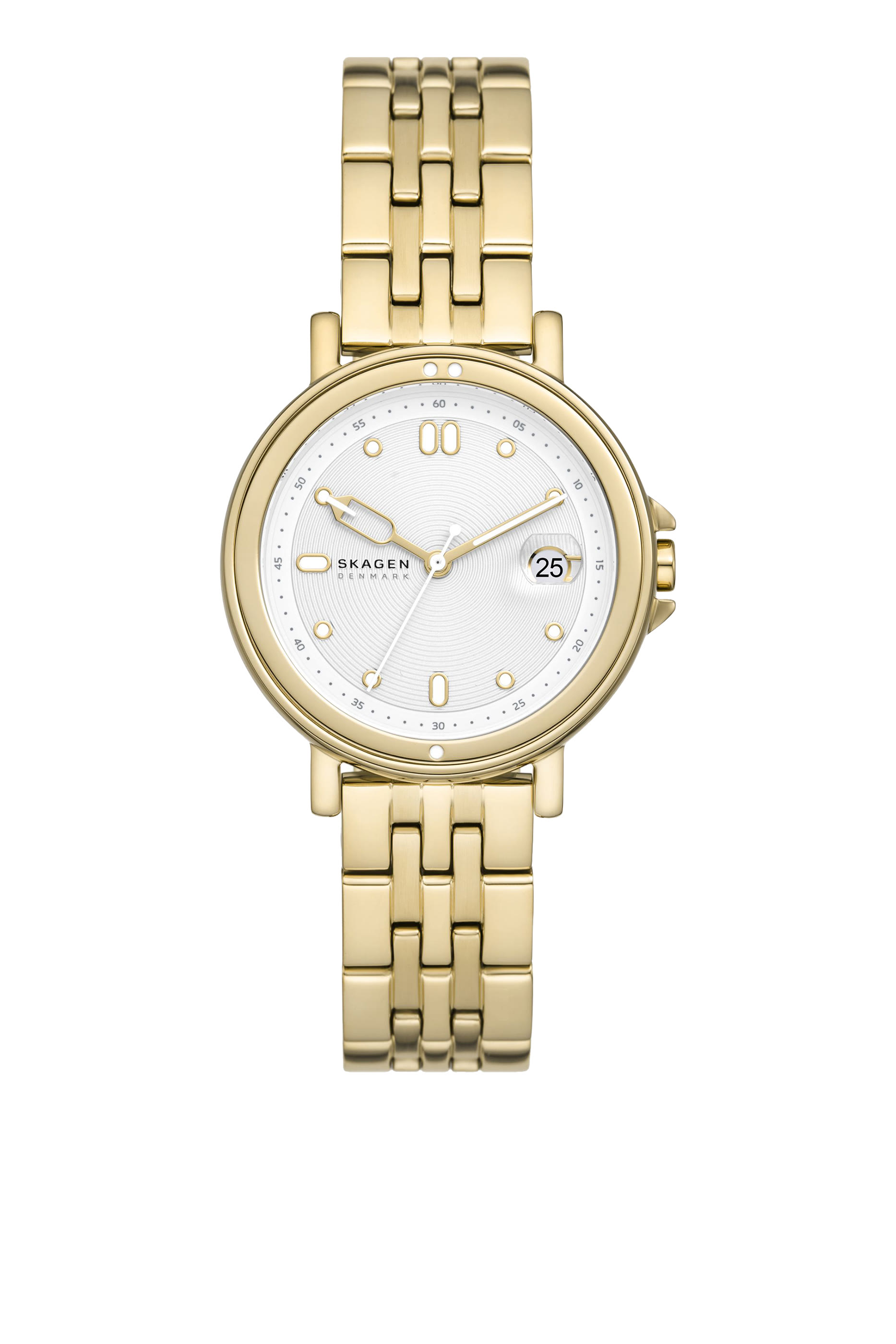 ساعة ليل رياضية بشعار الماركة مع ثلاث عقارب ونافذة للتاريخ وسوار ستانلس ستيل