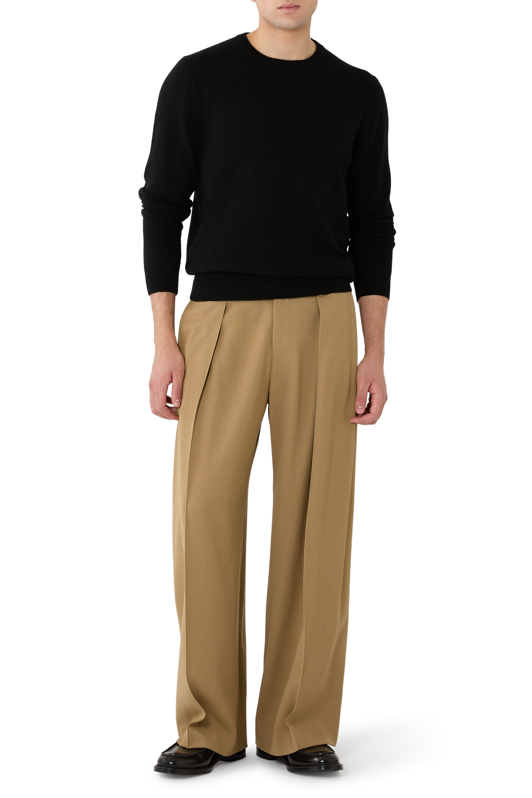 سترة بياقة ضيقة كشمير