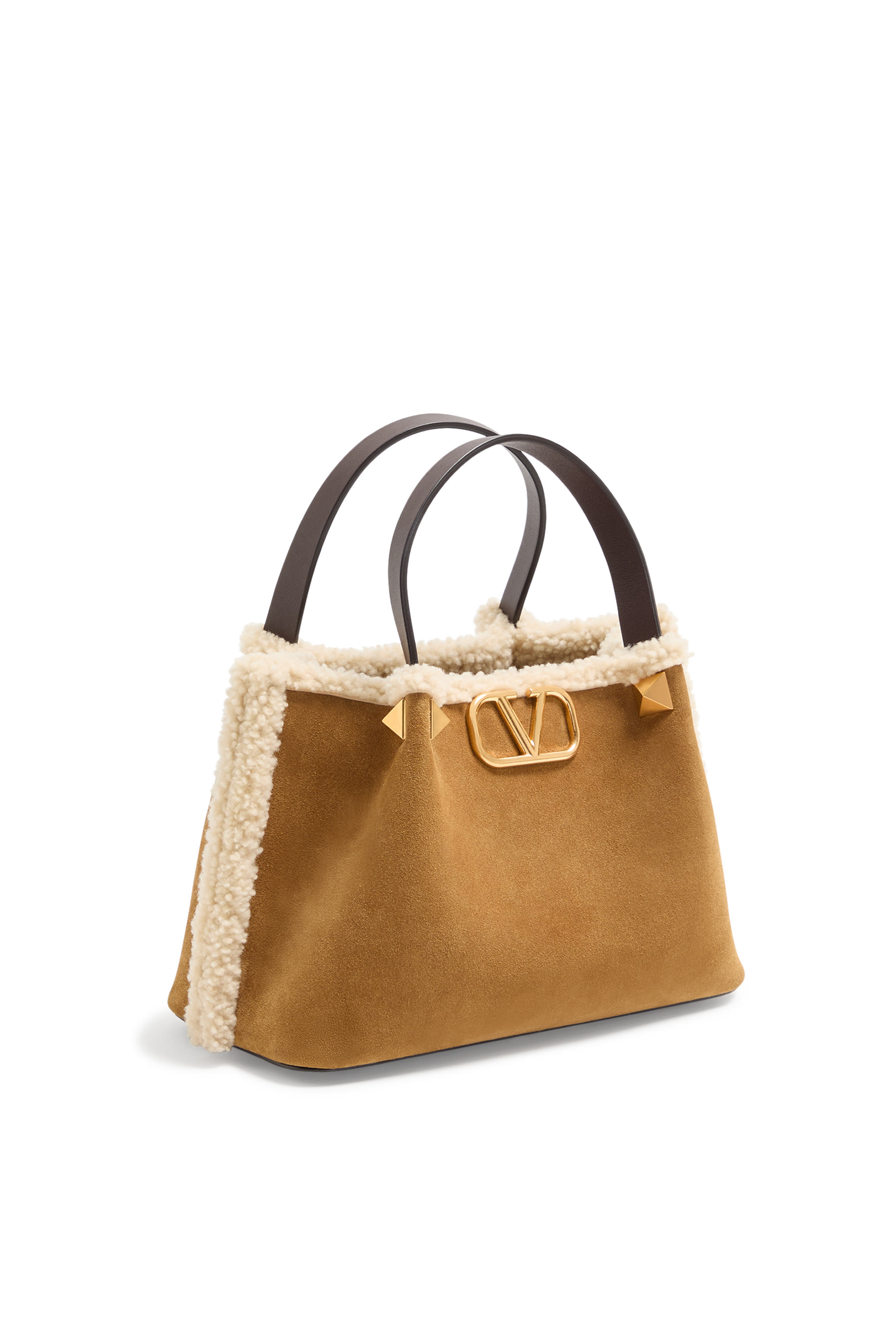 حقيبة شوبينغ متوسطة مزينة بشعار الماركة