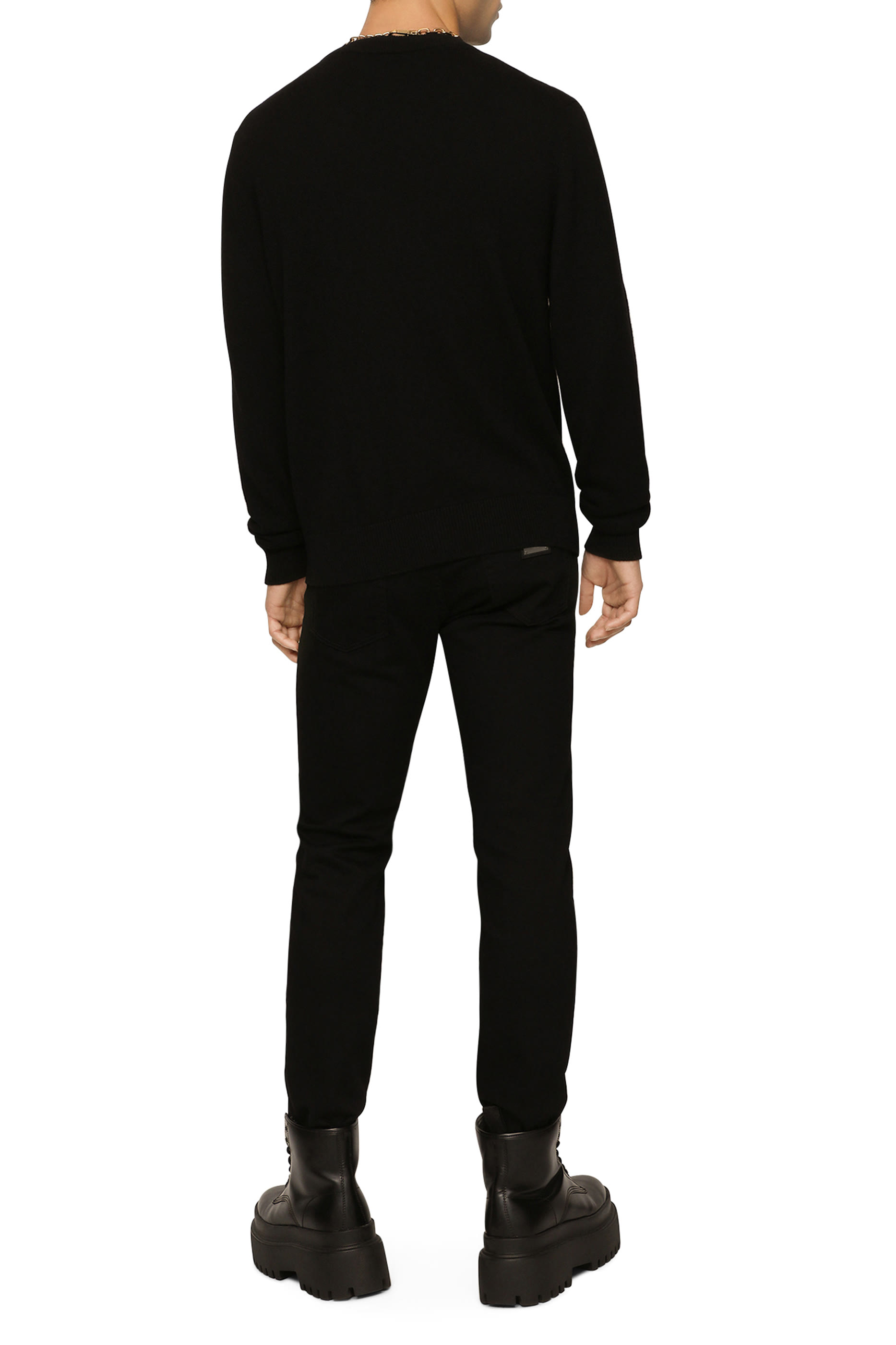 بنطال جينز بقصة ضيقة دنيم مطاطي