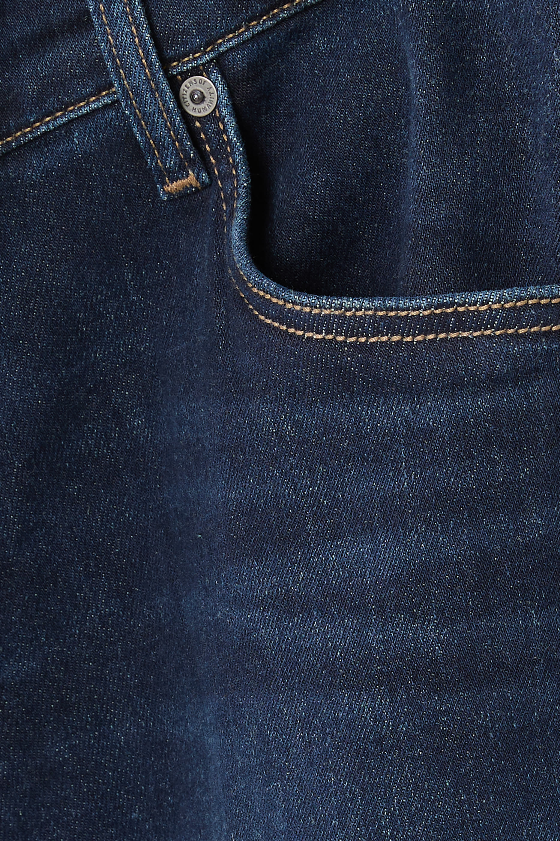 بنطال جينز لندن بقصة ضيقة من الأسفل دنيم وكشمير