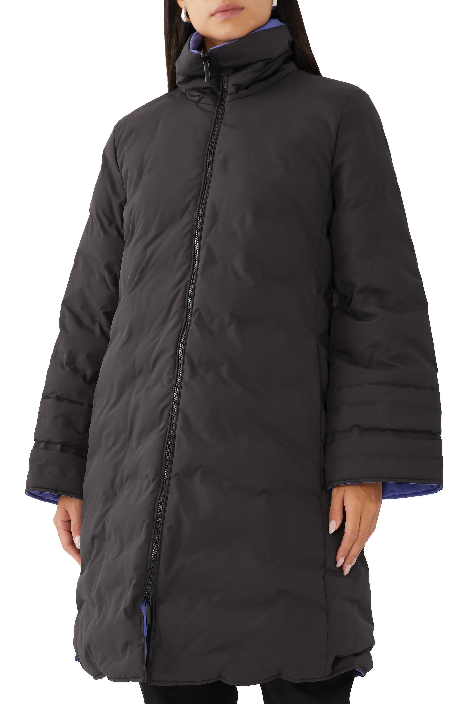 معطف او تي دابليو بوجهين وتصميم مبطن