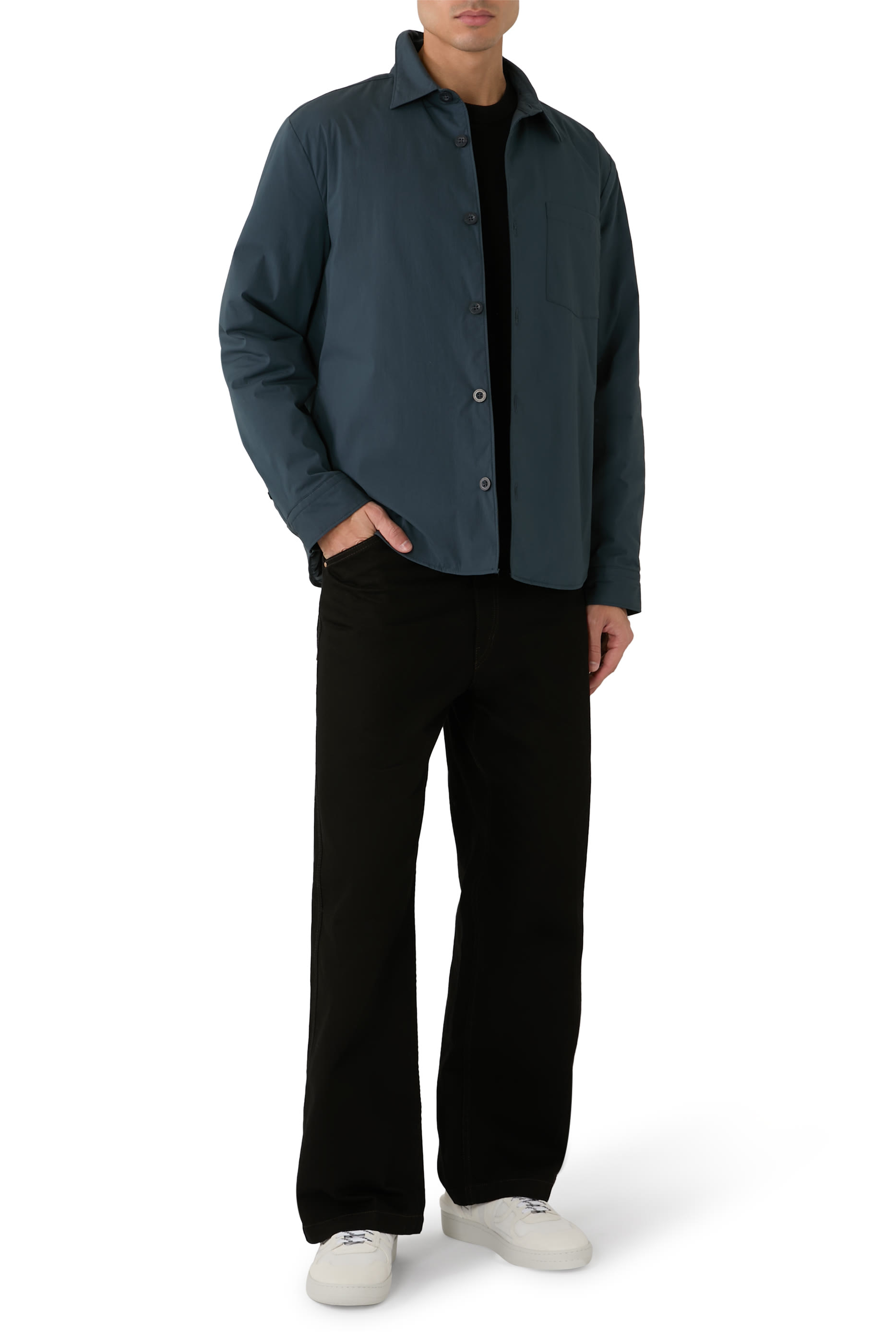 بنطال بقصة ساق واسعة دنيم