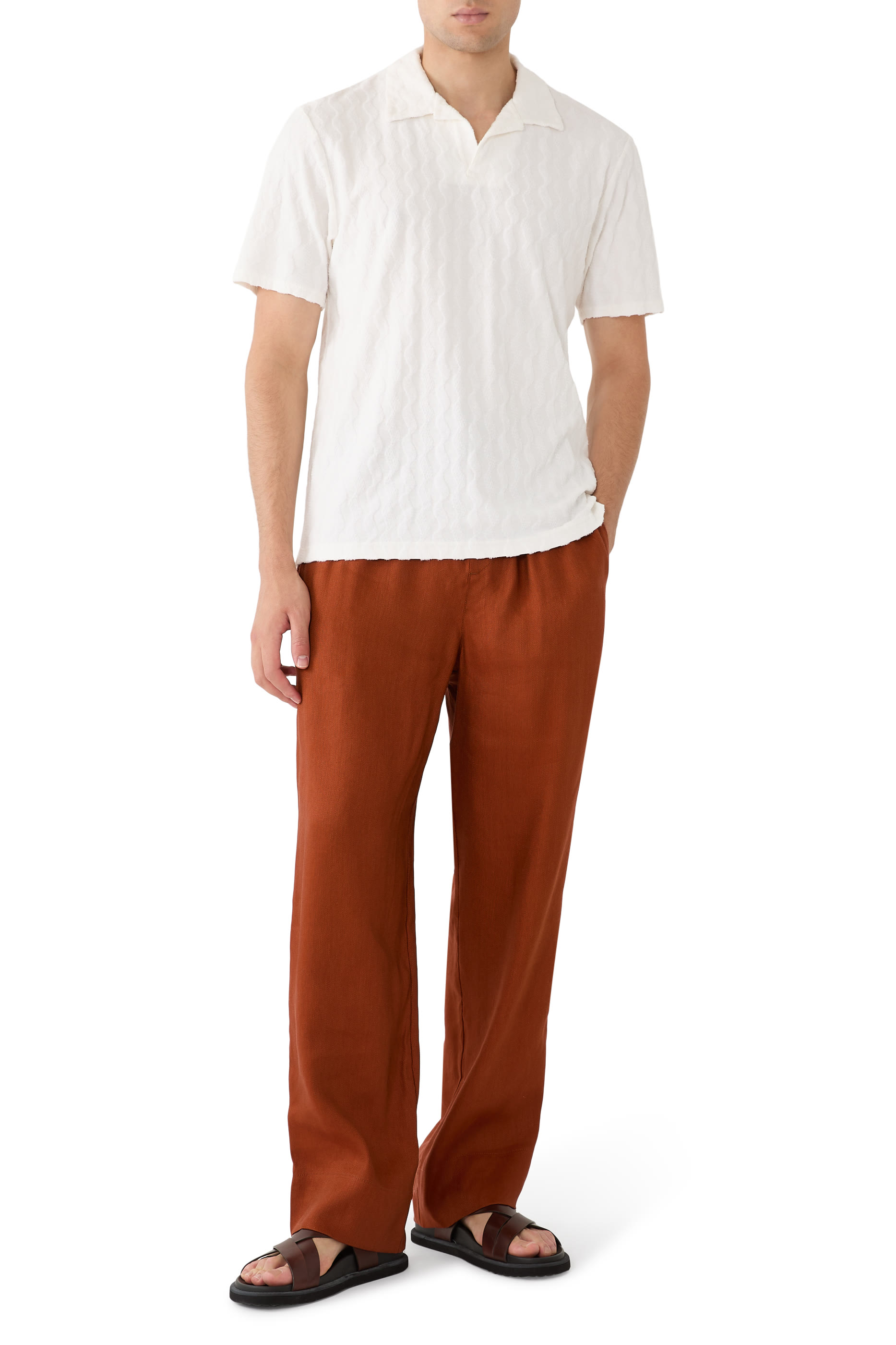 قميص بولو فوستينو قطن تيري