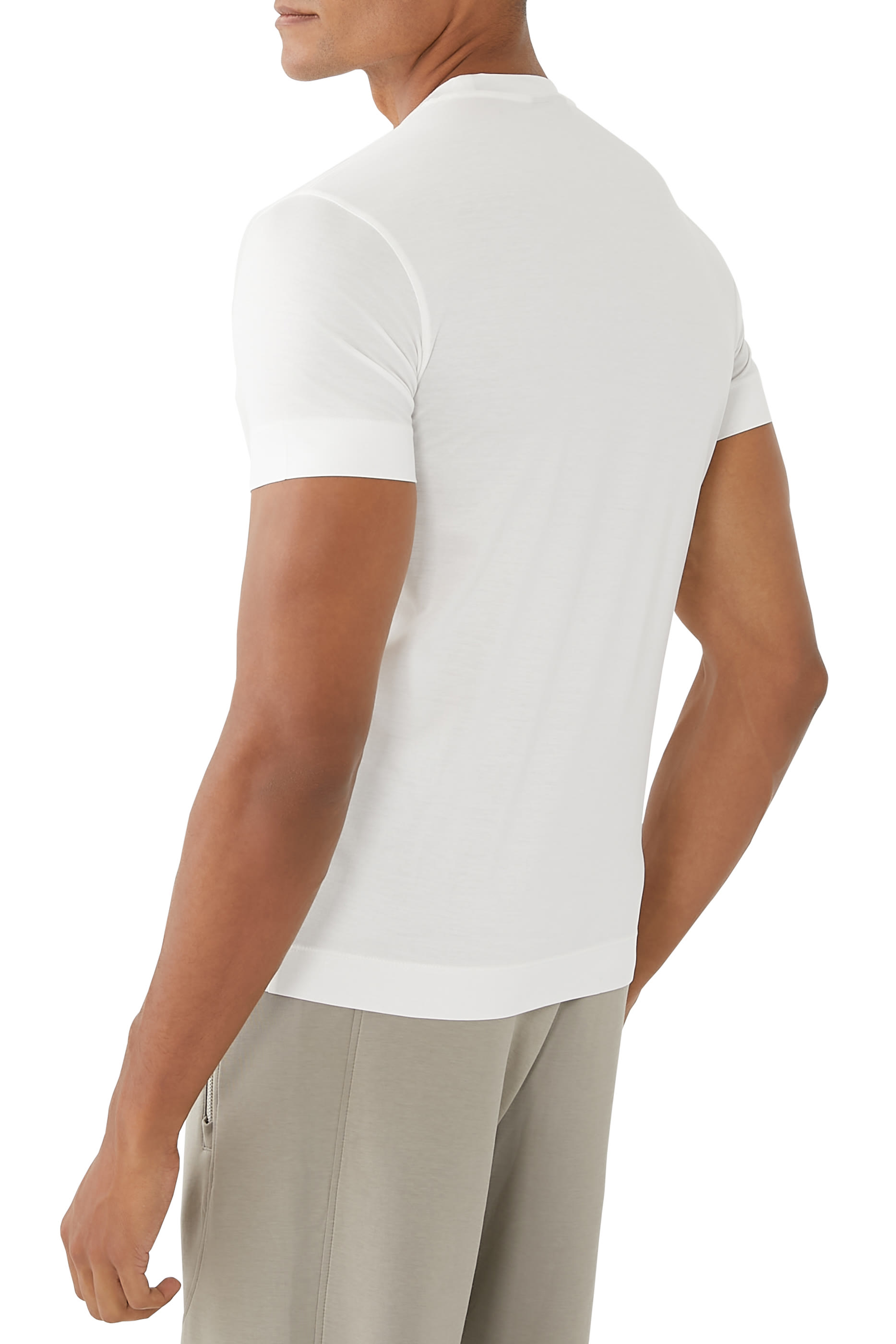 تيشيرت بشعار الماركة قطن جيرسيه