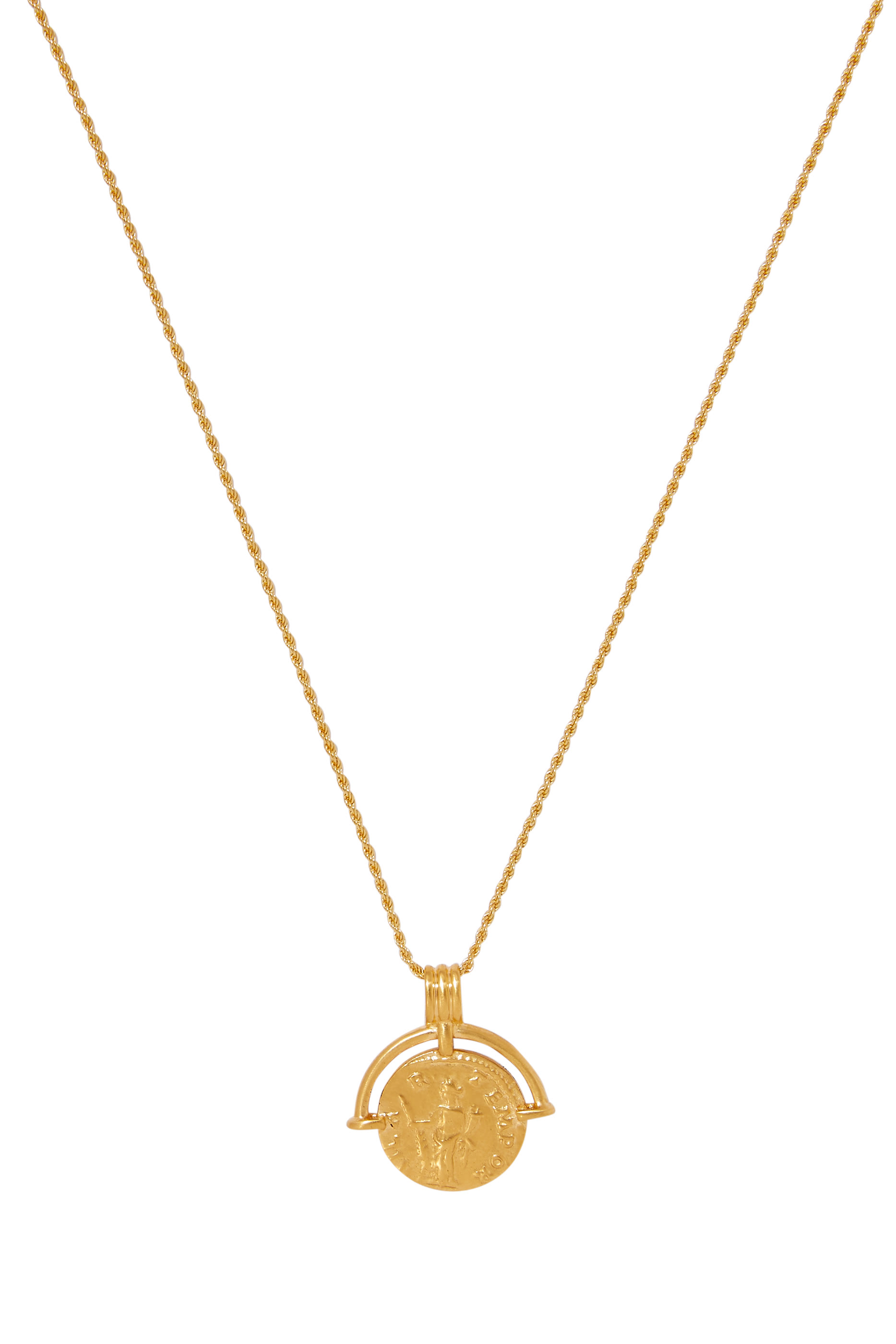 قلادة لوسي ويليامز متوسطة قابلة للنقش بتصميم قوس روماني