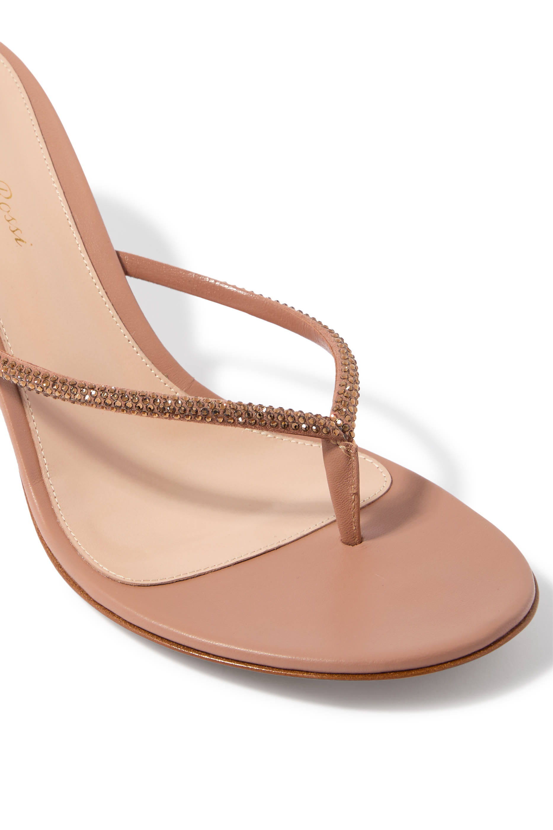 صندل 70 بسيور بنمط ثونغ مرصع بأحجار الراين