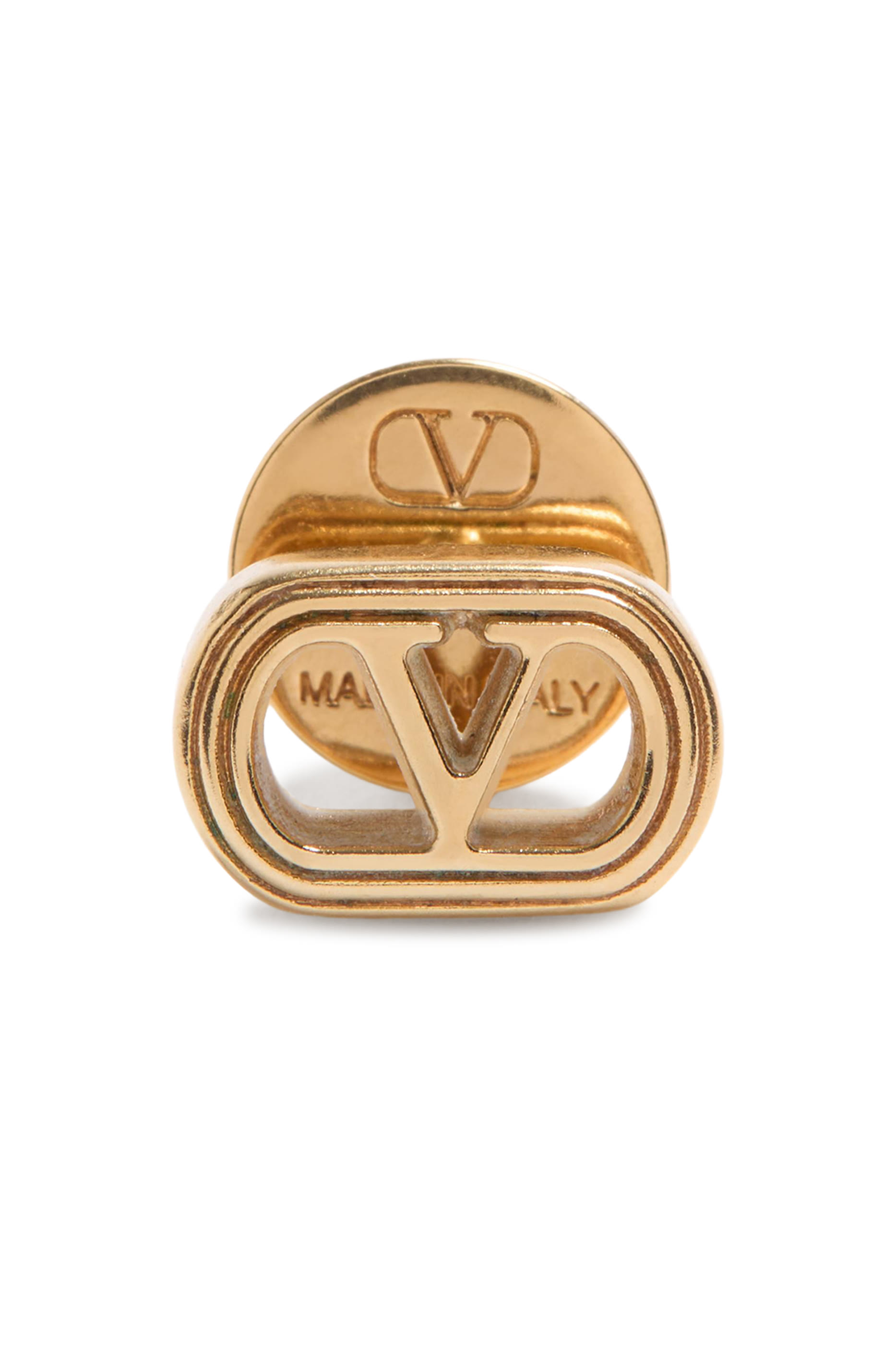 أقراط بتصميم بيضوي معدن