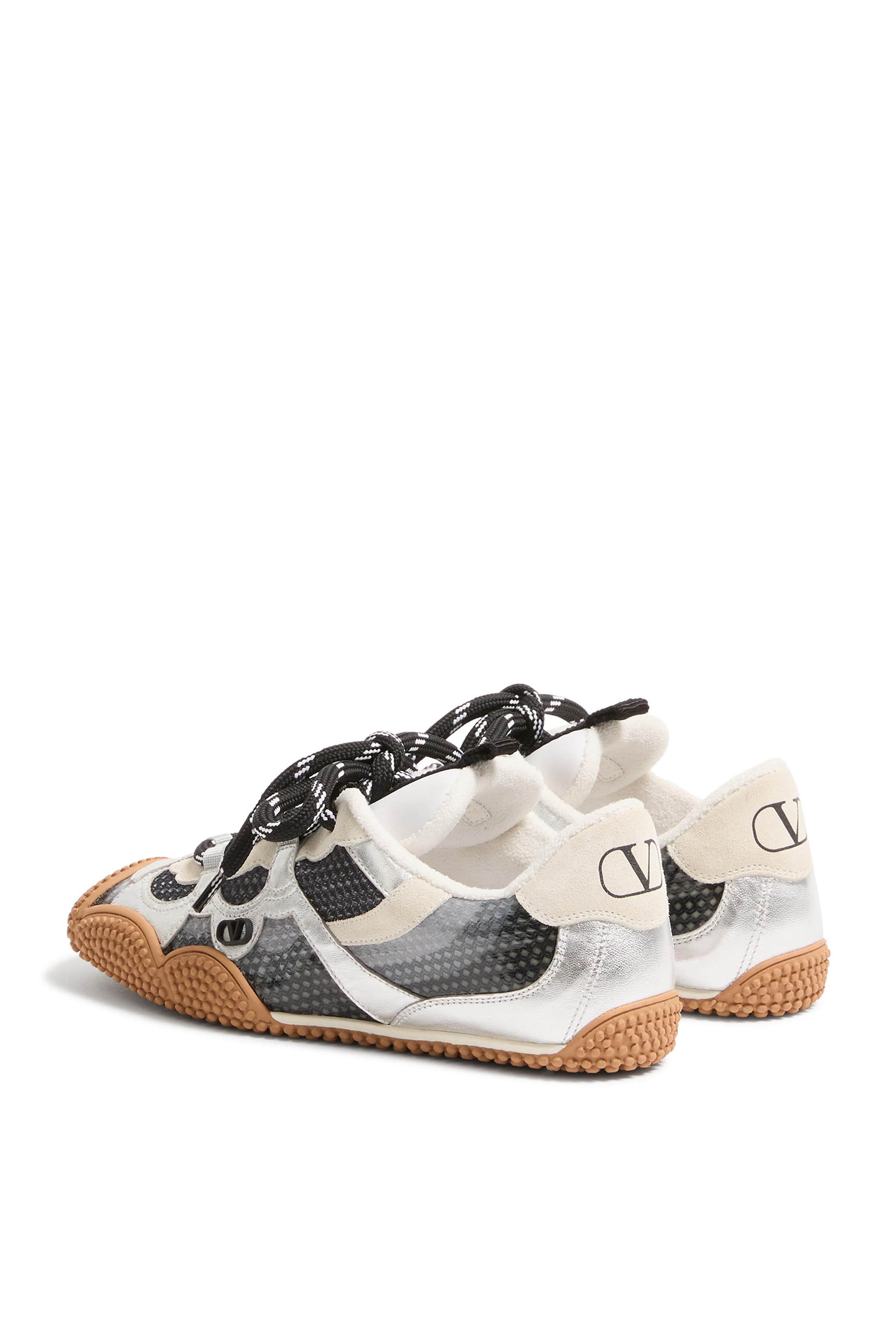 سنيكرز أمفيبيا جلد عجل مطاطي وجلد نابا لامع