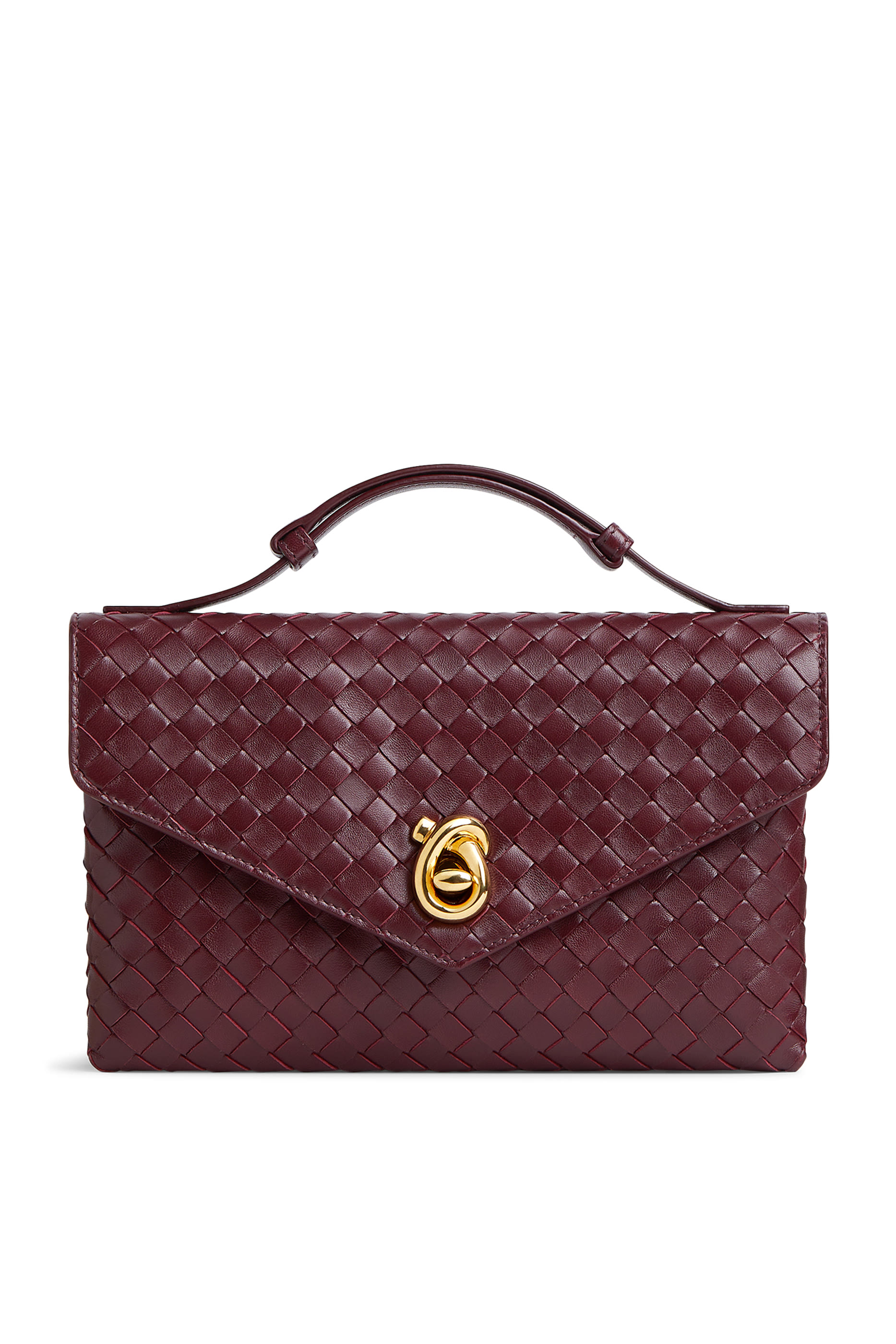 حقيبة كروس بقفل على شكل عقدة