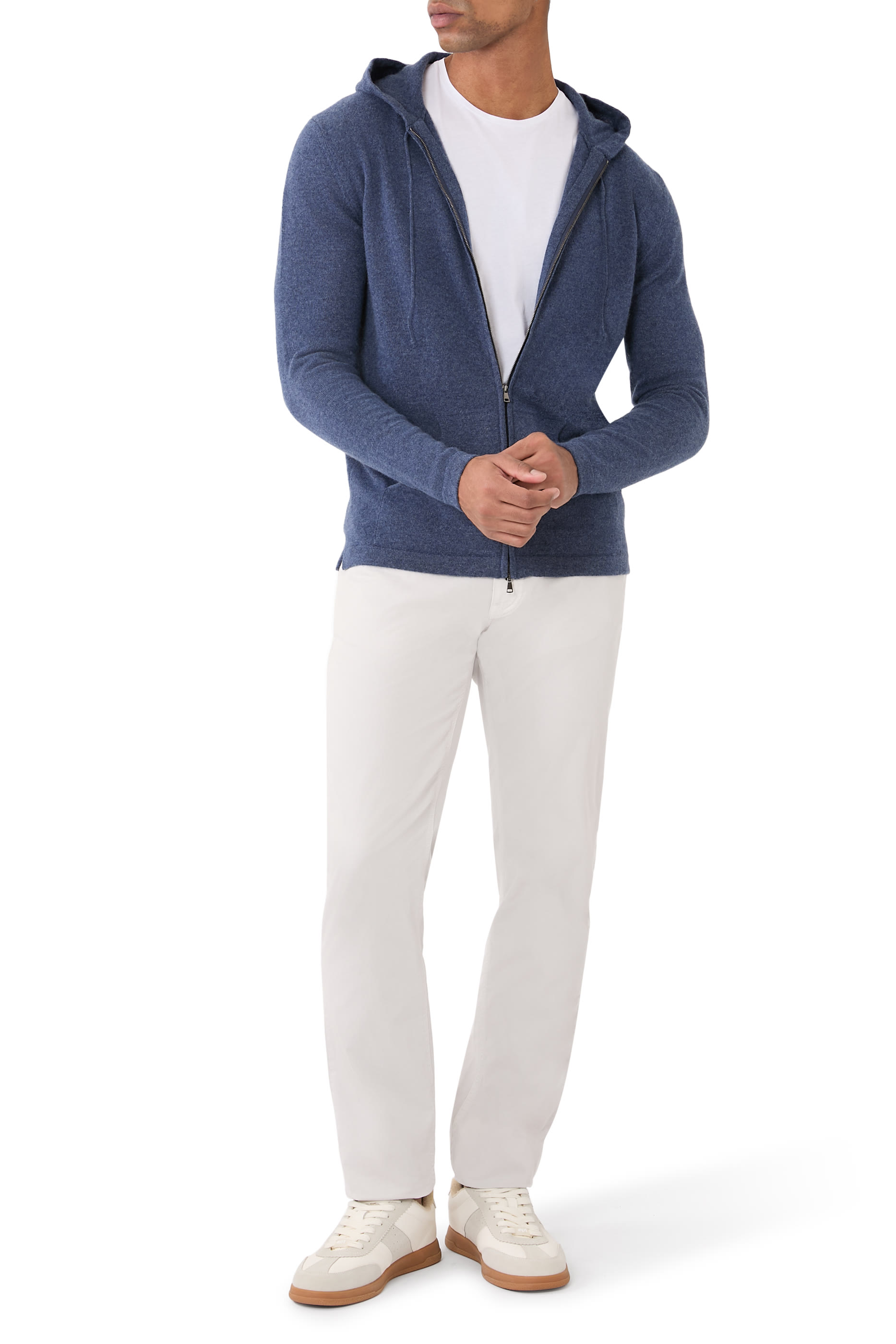 هودي بسحاب كشمير مزدوج الطبقات